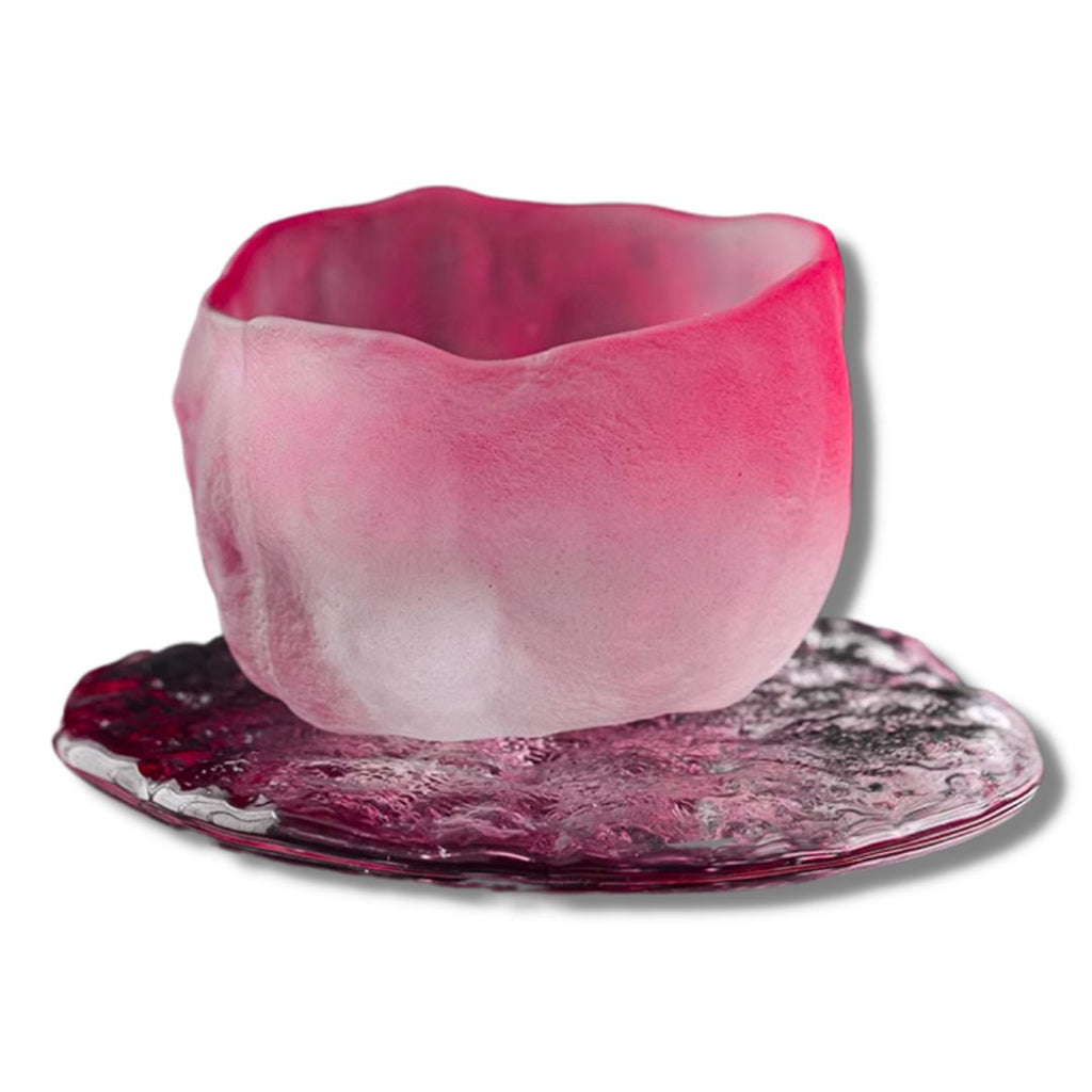 Haru Sip - Japanese Style Glass Cup & Coaster Set - Loko Box Store