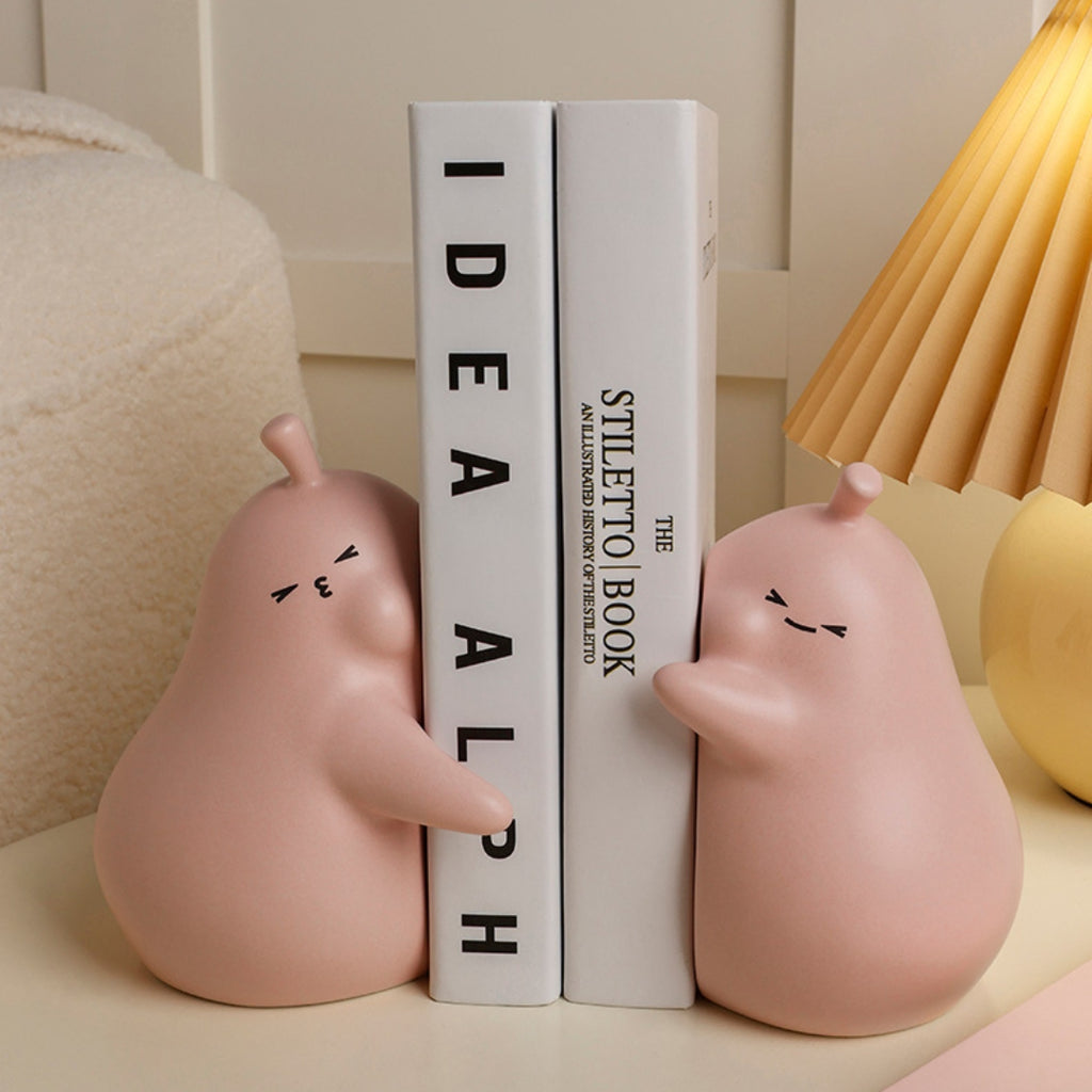 Ceramic Snuggly Pear Bookends - Loko Box Store